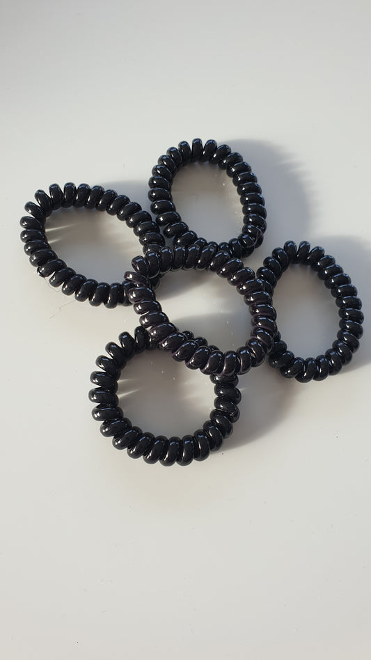 Set of 5 spiral hair elastic