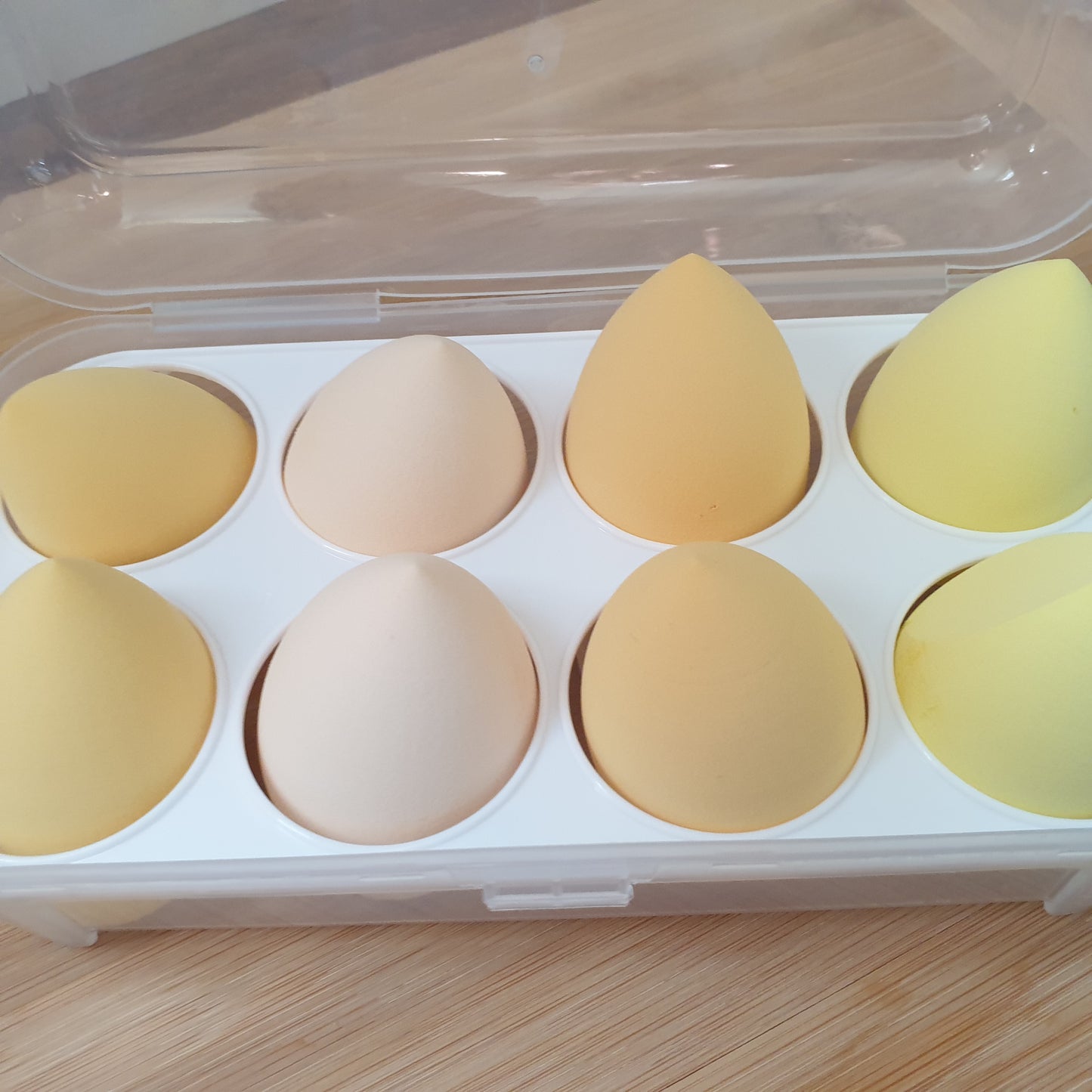 Makeup sponges x8 yellow