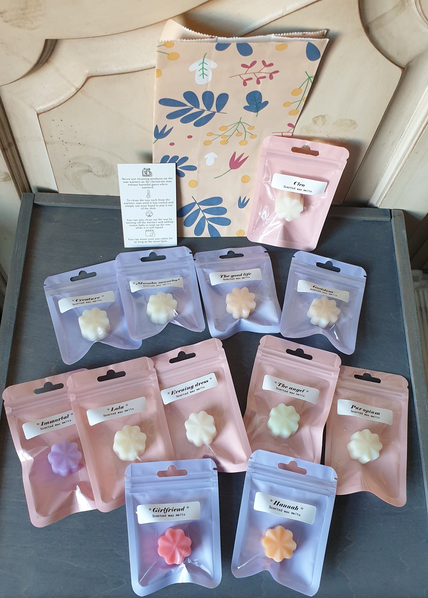 Scented wax melts luxury fragrance for women box x12