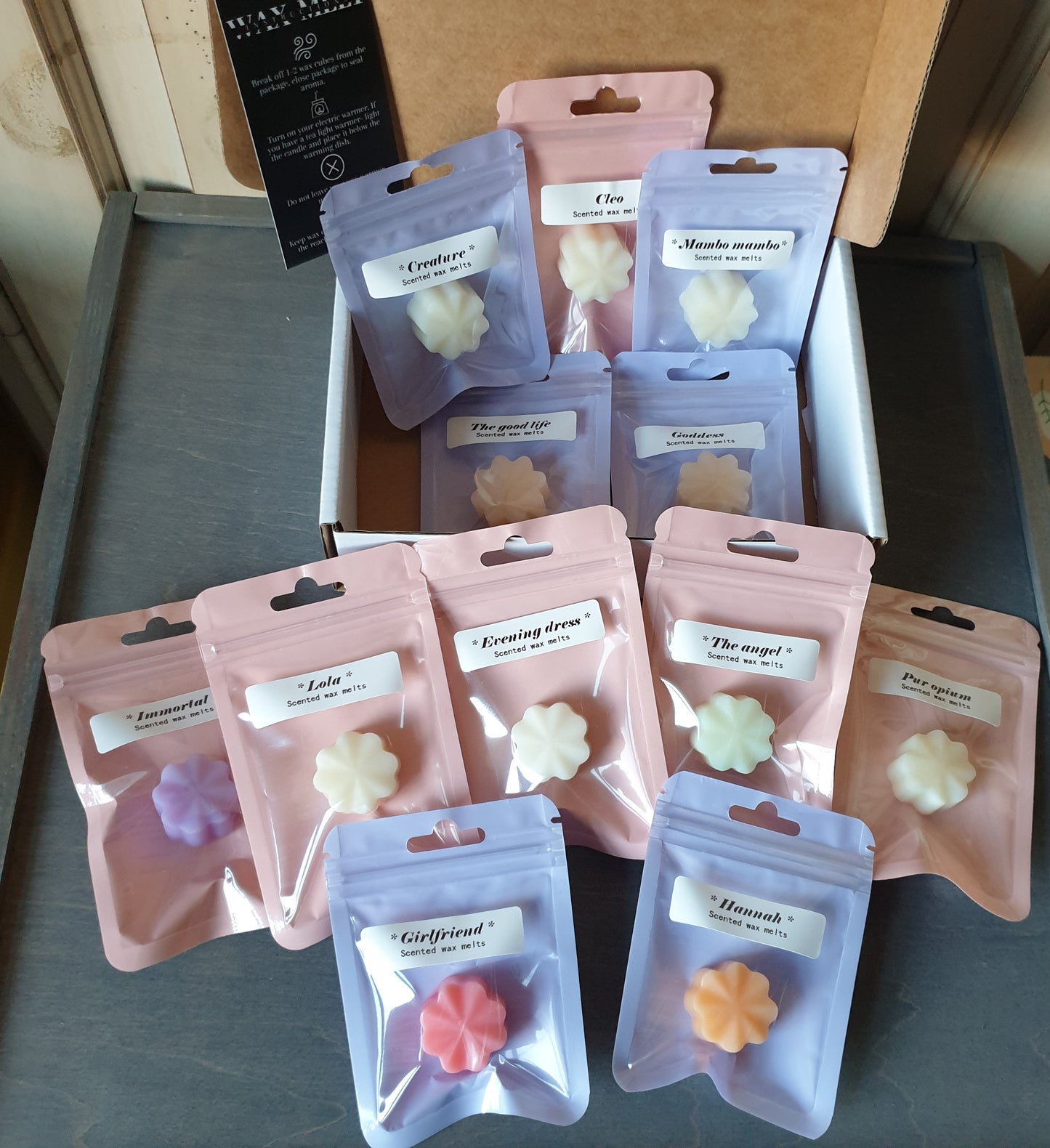 Scented wax melts luxury fragrance for women box x12