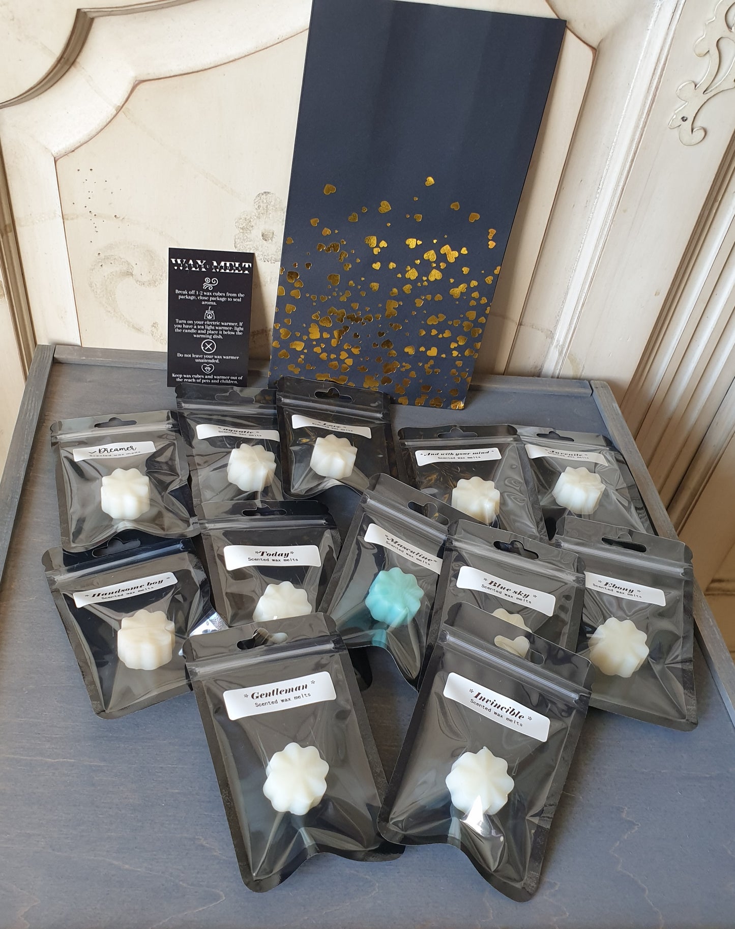 Scented wax melts luxury fragrance for men box x12