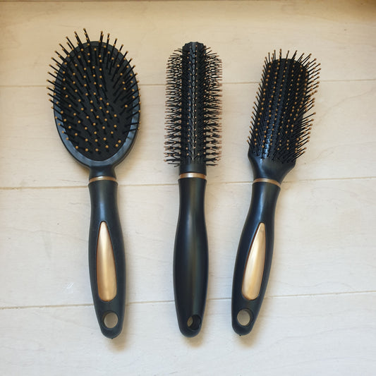 Set of 3 hair brushes