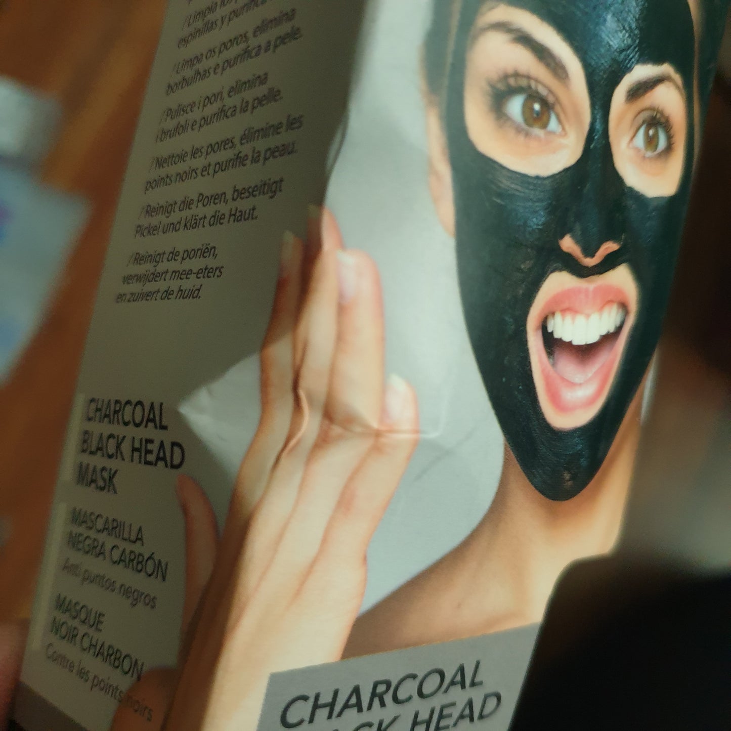 Charcoal face mask