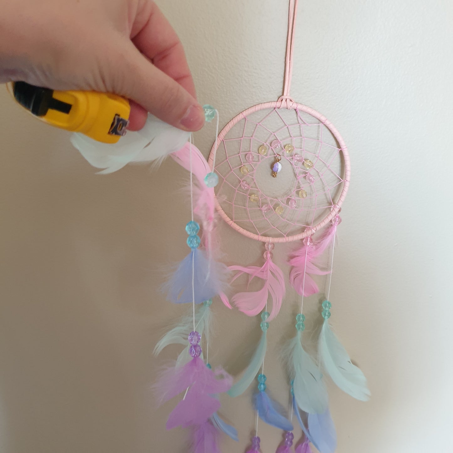 Dream catcher decoration pink and purple