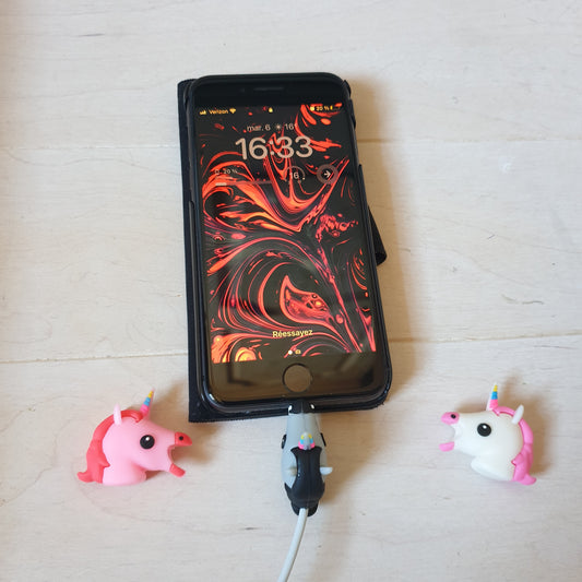 Charging cable protector unicorn