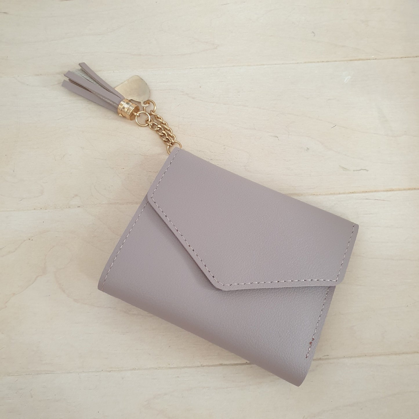 women's card holder purple