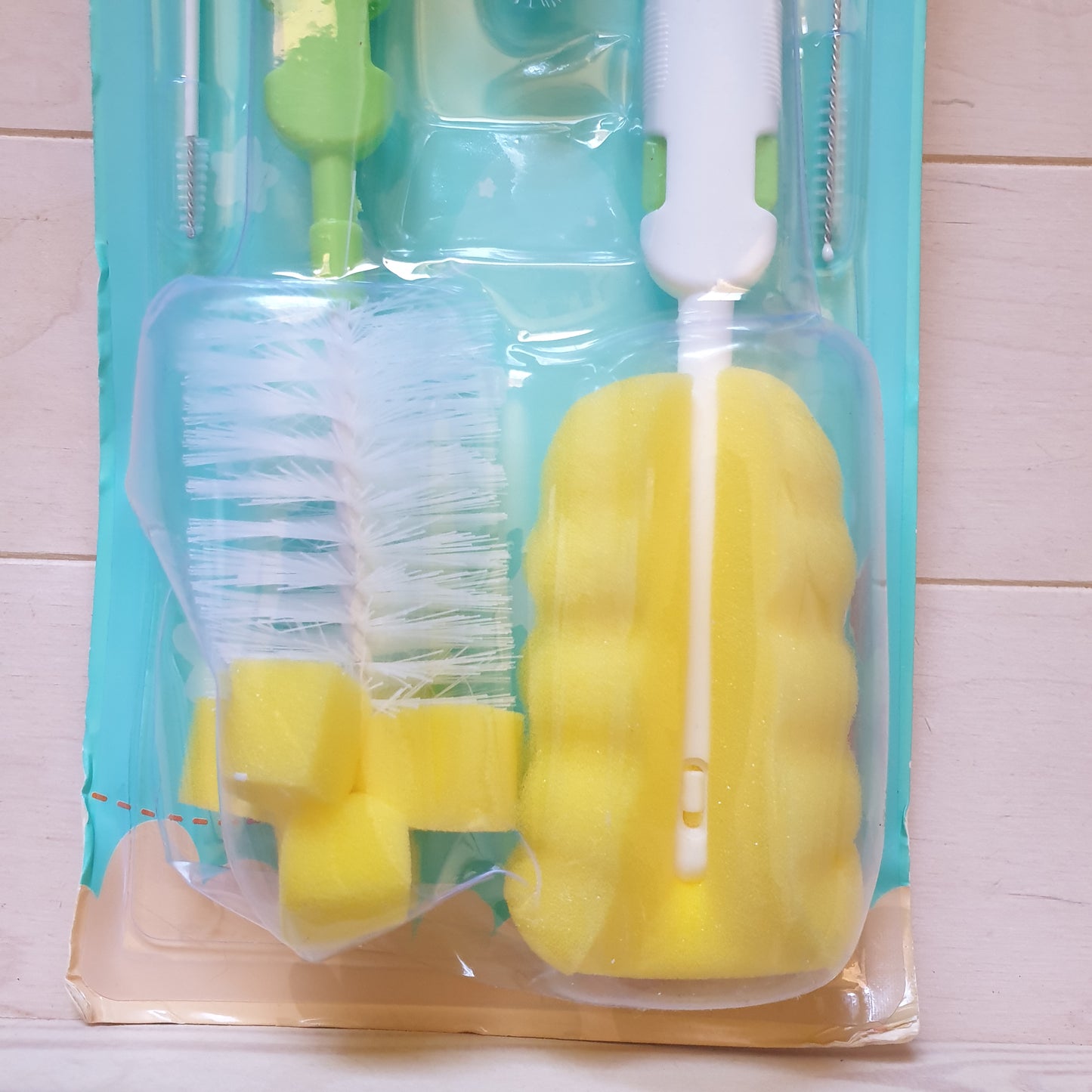 Baby bottle cleaning brush set