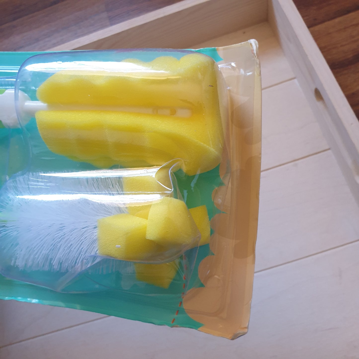 Baby bottle cleaning brush set