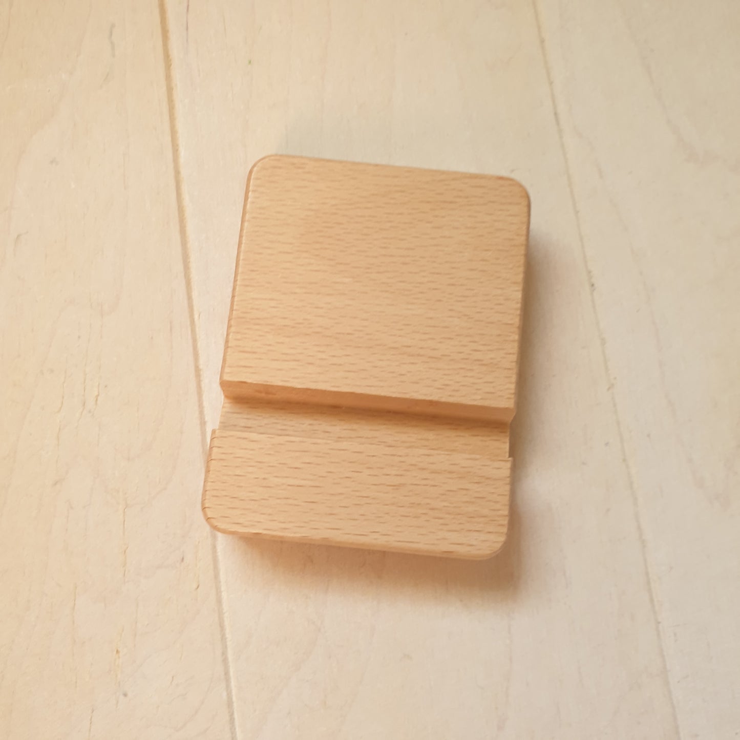 Wood small cell phone stand / holder