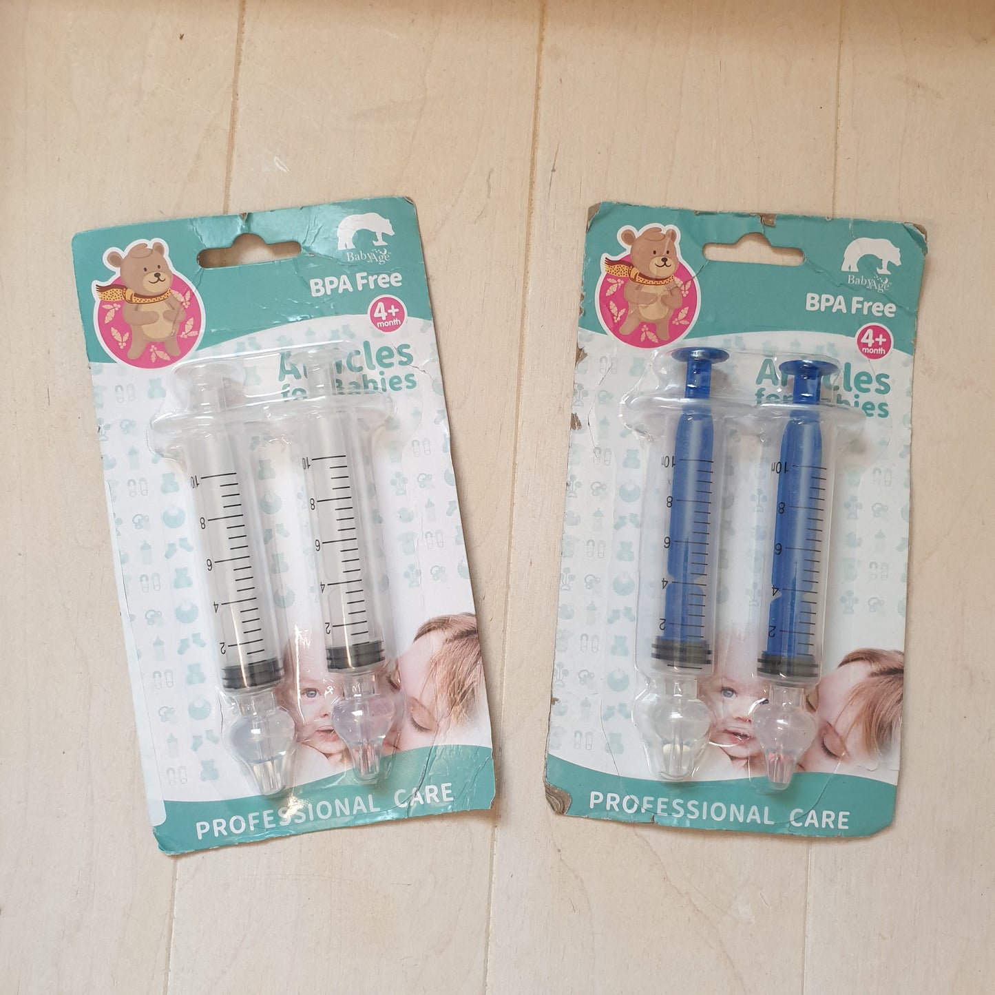 Baby irrigator nasal syringe x2