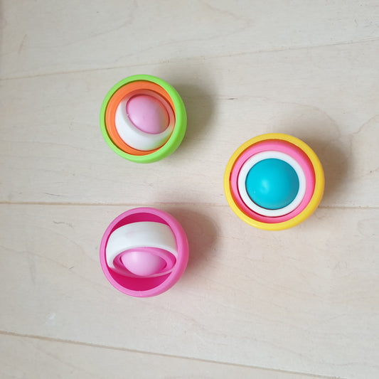 Destressing ball gyro fidget toy