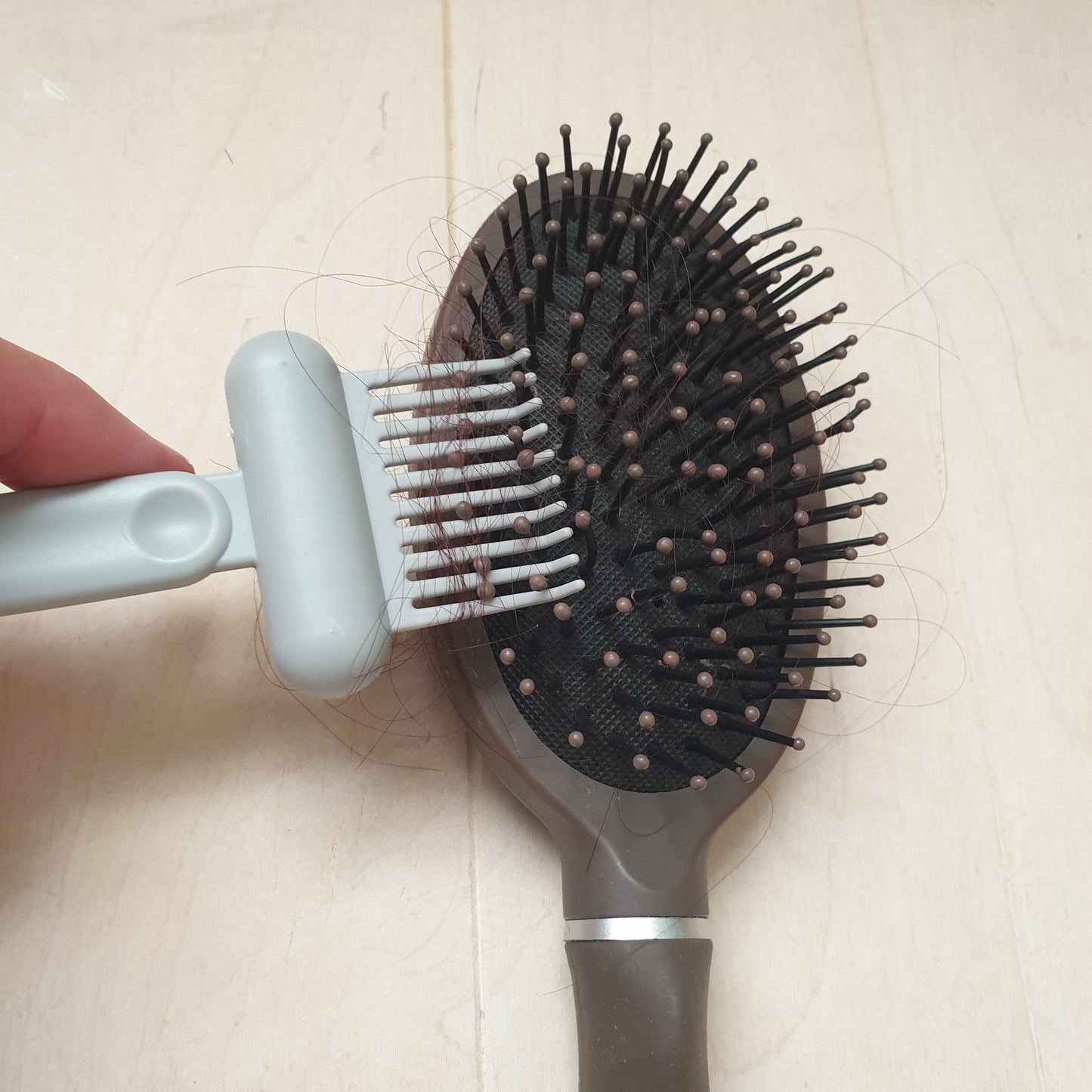 Hair brush cleaner defect