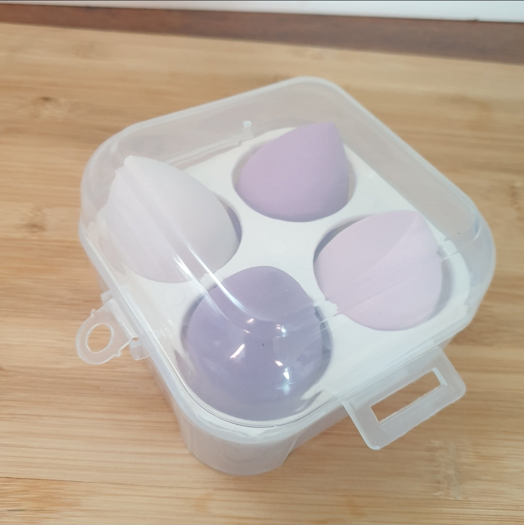 Makeup sponges x4 purple defects