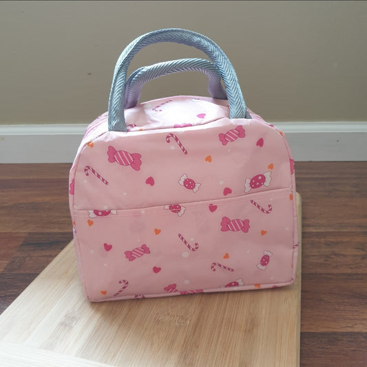 Candy cooler lunch bag with defects