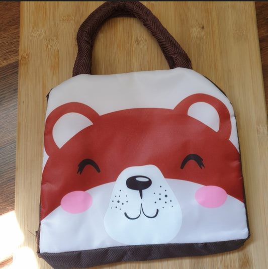 Bear cooler lunch bag with defects